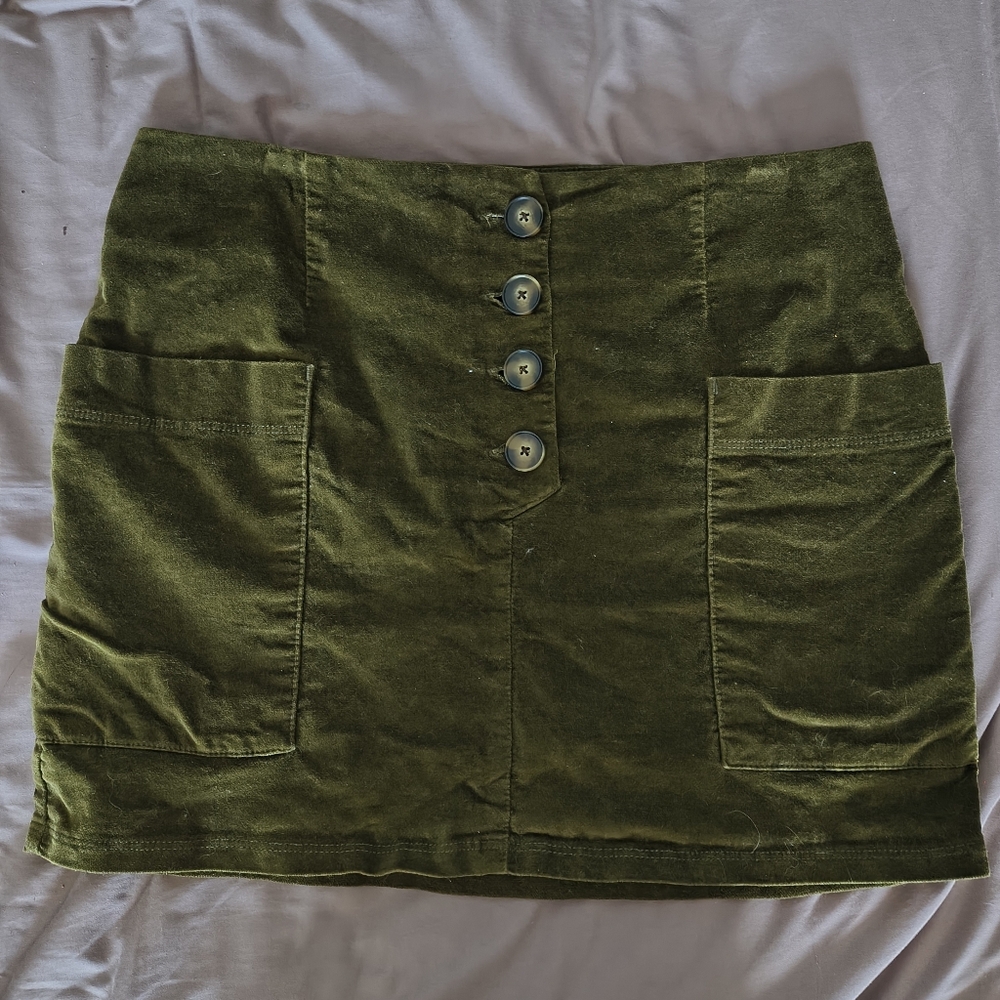 BDG Velvet Mini Skirt